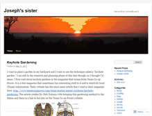 Tablet Screenshot of josephssister.wordpress.com