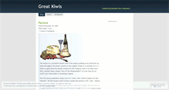 Desktop Screenshot of greatkiwis.wordpress.com