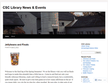 Tablet Screenshot of csclibrary.wordpress.com