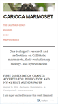 Mobile Screenshot of cariocamarmoset1.wordpress.com
