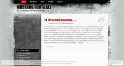 Desktop Screenshot of mustangfootball.wordpress.com