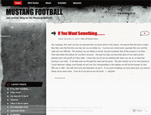 Tablet Screenshot of mustangfootball.wordpress.com