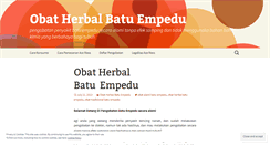 Desktop Screenshot of obatherbalbatuempedalami.wordpress.com