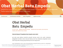 Tablet Screenshot of obatherbalbatuempedalami.wordpress.com