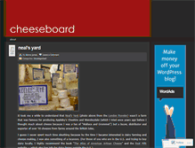 Tablet Screenshot of cheeseboard.wordpress.com