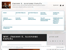 Tablet Screenshot of freddyaliendre.wordpress.com