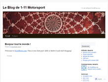 Tablet Screenshot of 111motorsport.wordpress.com