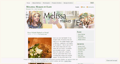 Desktop Screenshot of melissamakesiteasy.wordpress.com