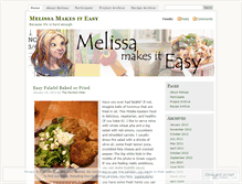 Tablet Screenshot of melissamakesiteasy.wordpress.com