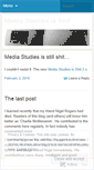 Mobile Screenshot of mediastudiesisshit.wordpress.com