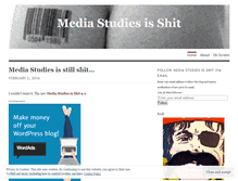 Tablet Screenshot of mediastudiesisshit.wordpress.com