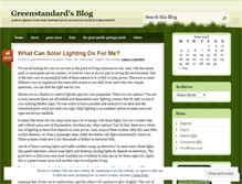 Tablet Screenshot of greenstandards.wordpress.com