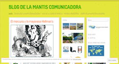 Desktop Screenshot of lamantiscomunicadora.wordpress.com