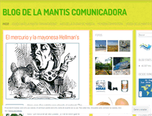 Tablet Screenshot of lamantiscomunicadora.wordpress.com