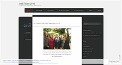 Desktop Screenshot of gseteam2010.wordpress.com