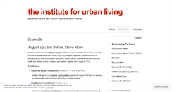 Desktop Screenshot of instituteforurbanliving.wordpress.com