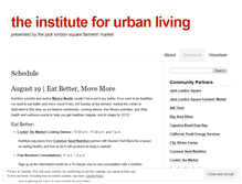 Tablet Screenshot of instituteforurbanliving.wordpress.com