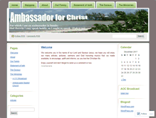 Tablet Screenshot of ambassadorforchrist.wordpress.com
