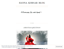 Tablet Screenshot of hannakorsar.wordpress.com