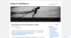 Desktop Screenshot of designforselfreliance.wordpress.com