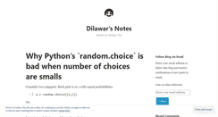 Desktop Screenshot of dilawarnotes.wordpress.com