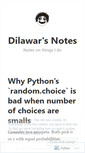 Mobile Screenshot of dilawarnotes.wordpress.com