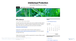 Desktop Screenshot of intellectualprotection.wordpress.com