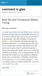 Mobile Screenshot of commentisglee.wordpress.com