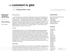 Tablet Screenshot of commentisglee.wordpress.com
