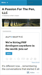 Mobile Screenshot of apassionforthepen.wordpress.com