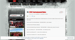 Desktop Screenshot of guerillastrc.wordpress.com