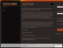 Tablet Screenshot of oooobaby.wordpress.com