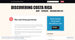 Desktop Screenshot of discoveringcostarica.wordpress.com