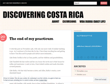 Tablet Screenshot of discoveringcostarica.wordpress.com