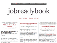 Tablet Screenshot of jobreadybook.wordpress.com