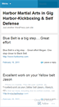 Mobile Screenshot of harbormartialartsgigharbor.wordpress.com