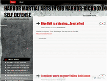 Tablet Screenshot of harbormartialartsgigharbor.wordpress.com