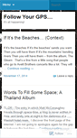Mobile Screenshot of followyourgps.wordpress.com