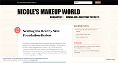 Desktop Screenshot of nicolesmakeupworld.wordpress.com