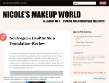 Tablet Screenshot of nicolesmakeupworld.wordpress.com