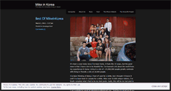 Desktop Screenshot of mikeinkorea.wordpress.com