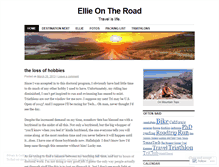 Tablet Screenshot of ellieontheroad.wordpress.com