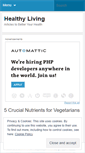 Mobile Screenshot of healthylivingtip.wordpress.com