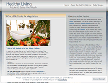 Tablet Screenshot of healthylivingtip.wordpress.com