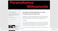 Desktop Screenshot of enithyananda.wordpress.com