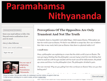Tablet Screenshot of enithyananda.wordpress.com