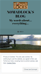 Mobile Screenshot of nomadlocks.wordpress.com
