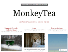 Tablet Screenshot of monkeytea.wordpress.com