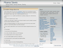 Tablet Screenshot of moanasaves.wordpress.com