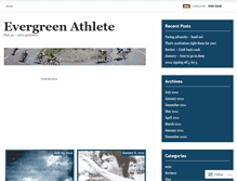 Tablet Screenshot of evergreenathlete.wordpress.com